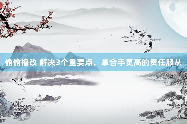 偷偷撸改 解决3个重要点，掌合手更高的责任服从